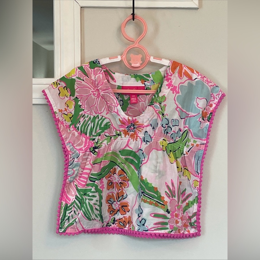 Lilly Pulitzer Target Baby Girls 12m Floral Pink Kaftan Top